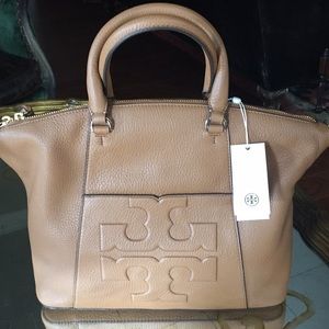 Tory Burch Bombe-T Medium Slouchy Satchel